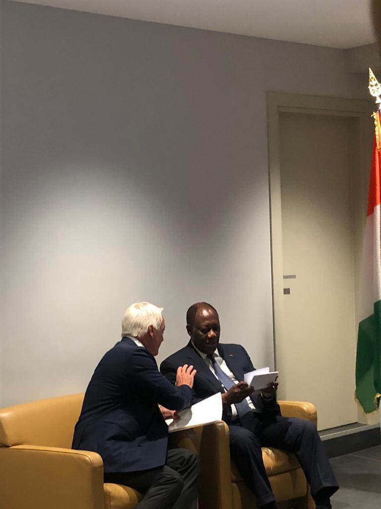 Incontro Presidente Costa D'Avorio, 16 Settembre 2022 - Bilaterala tra il Presidente Dal Checco ed il Presidente Ouattara
