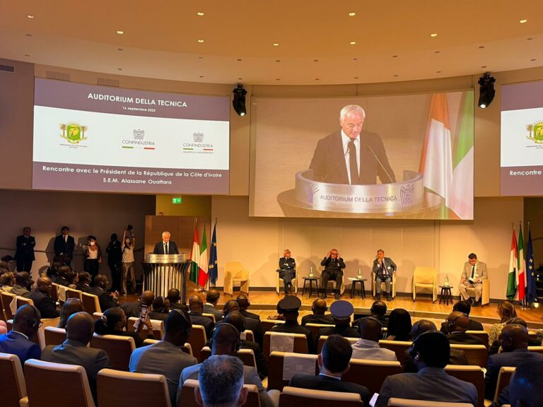 Incontro Presidente Costa D'Avorio, 16 Settembre 2022 - Intervento del Presidente Dal Checco